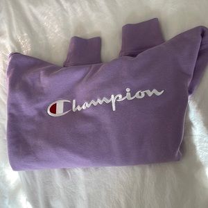 Purple champion sweatshirt